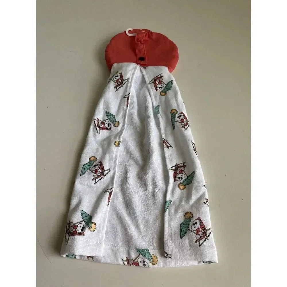 Peanuts Snoopy At The Beach‎ Summer Hanging Kitchen Towel NEW